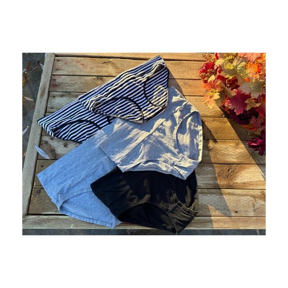 Bundle of 5 Maternity Briefs Underwear Motherhood Maternity & Thyme Maternity Sz - Picture 1 of 10